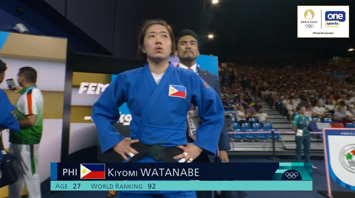 Judoka Kiyomi Watanabe (Philippines) makes early exit as she fails to overcome Chinese opponent | #Paris2024