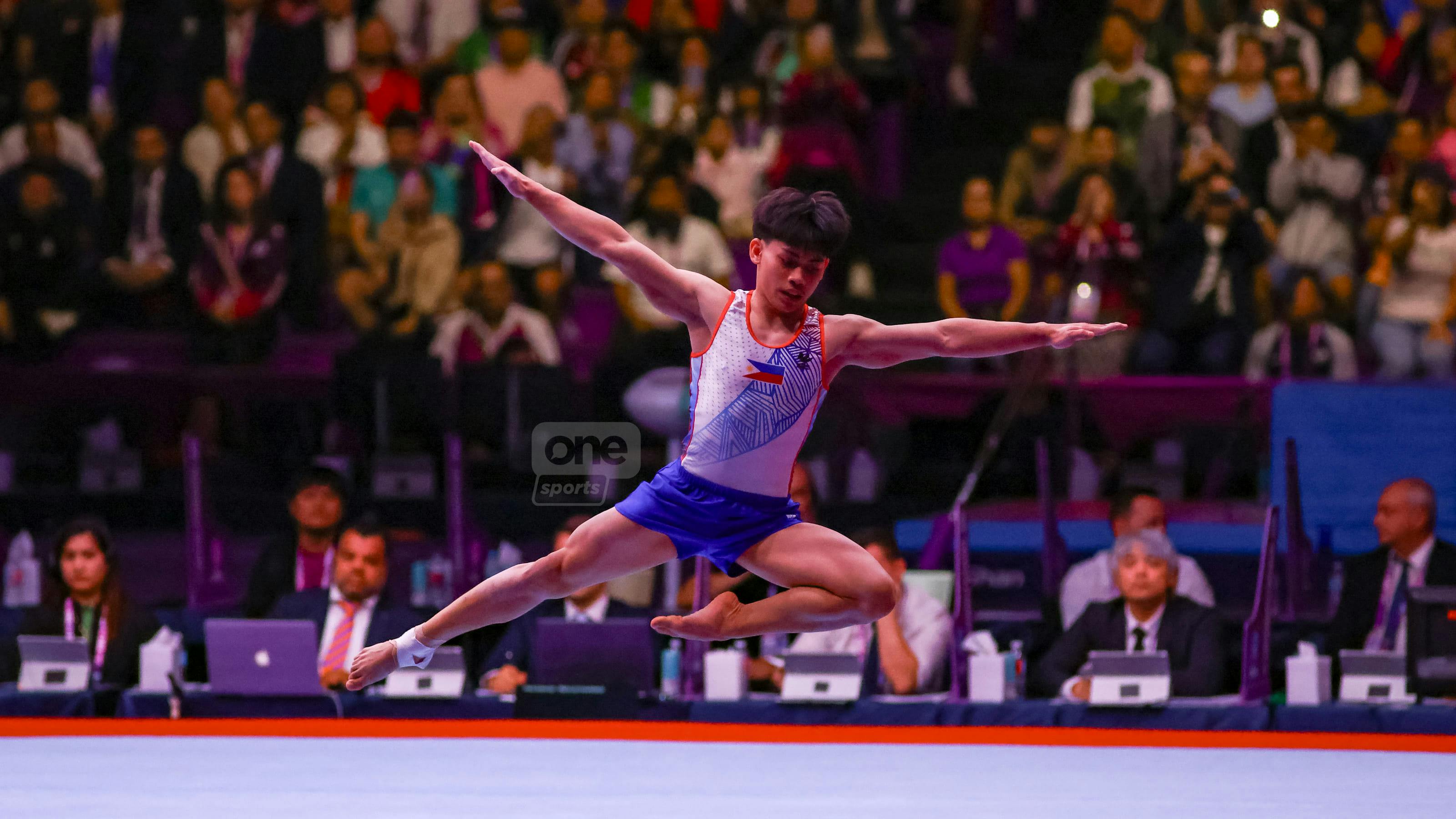 Eldrew Yulo nabs bronze medal in floor exercise at Junior World Championships