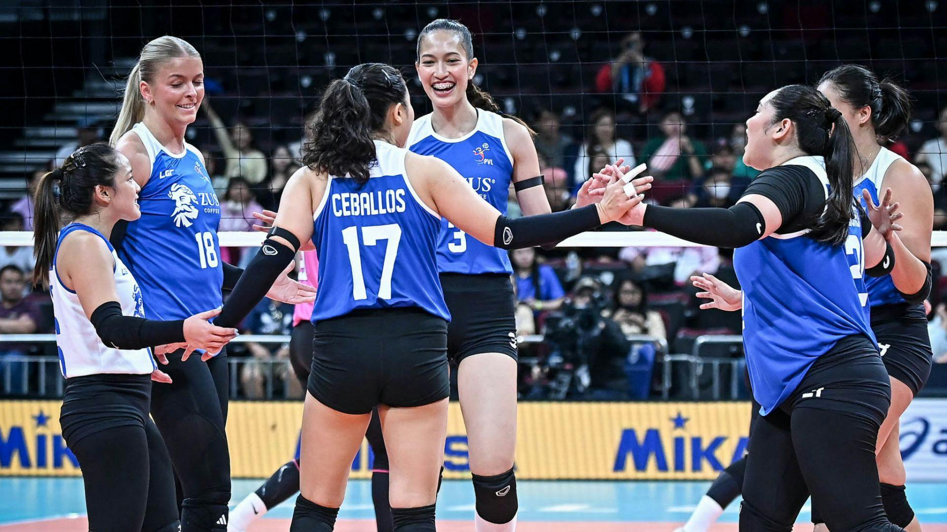 ZUS Coffee completes reverse sweep vs Akari to stay perfect in PVL Reinforced