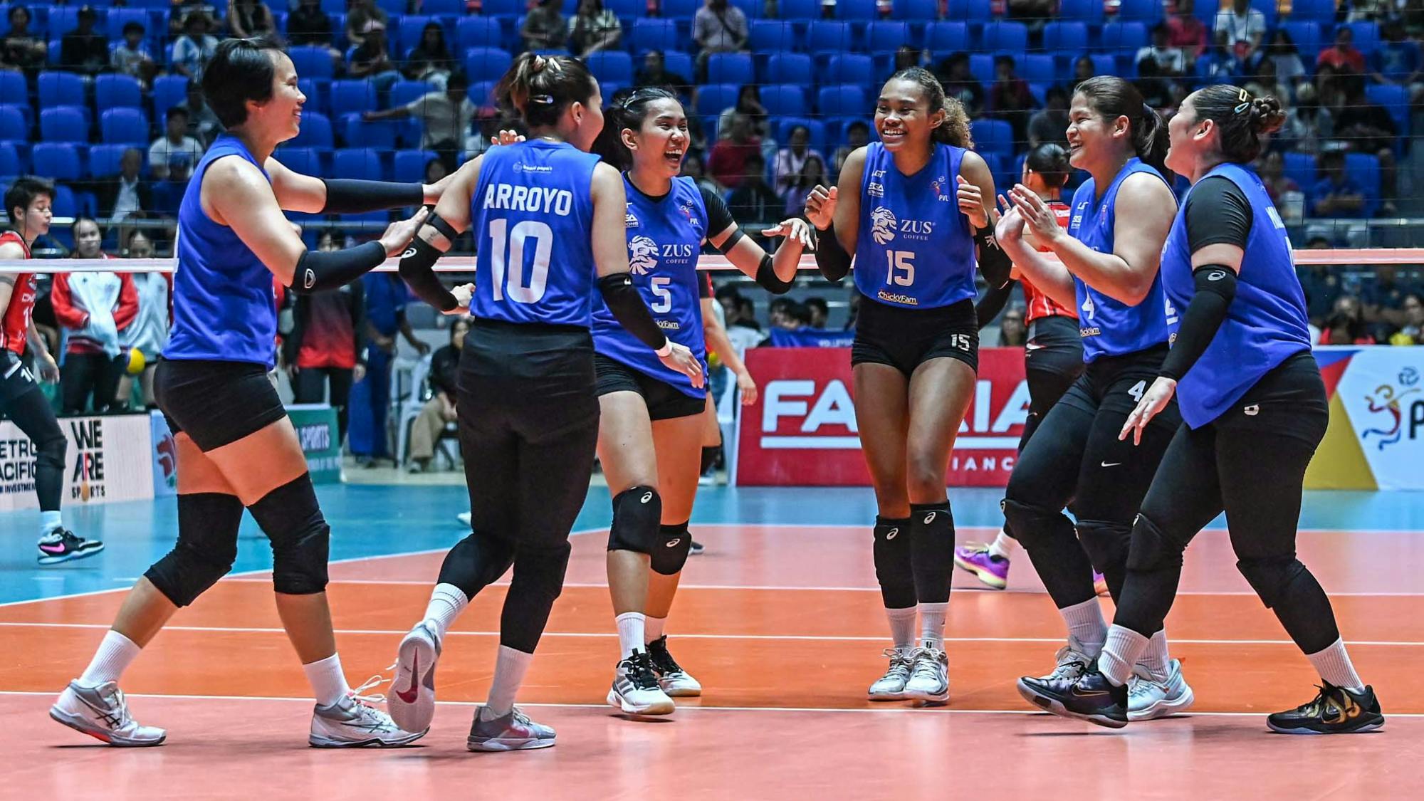 ZUS Coffee spoils Chery Tiggo’s PVL on Tour quarterfinal hopes in five sets