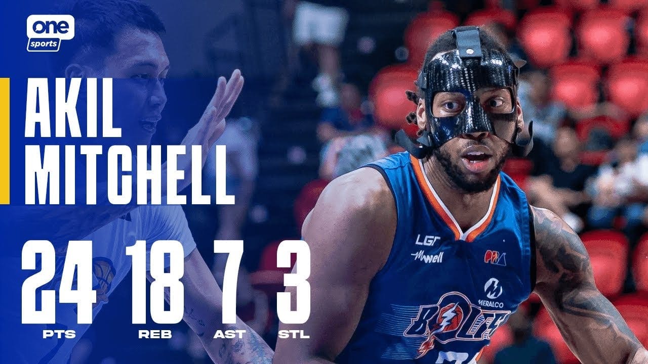 Akil Mitchell powers Meralco anew with big game | PBA Highlights