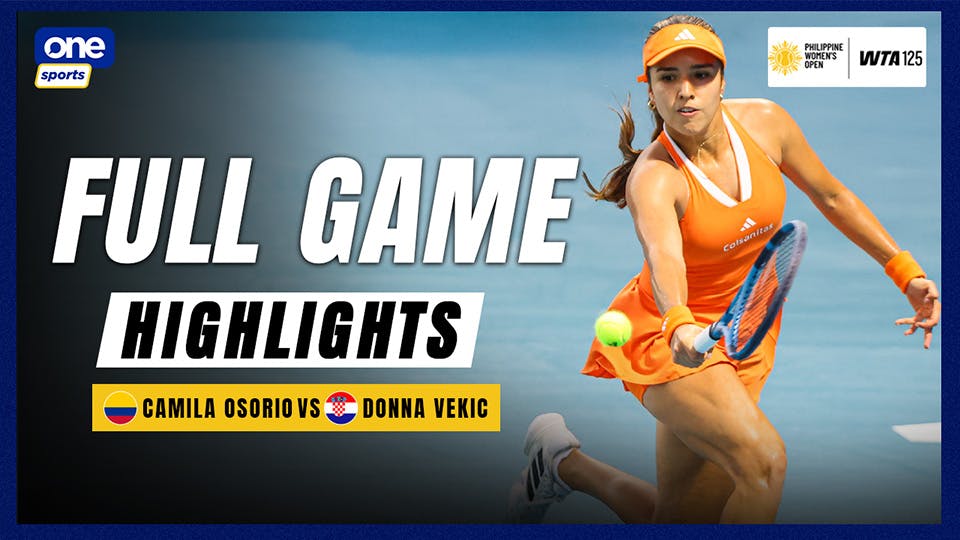 Camila Osorio edges Donna Vekic, lifts Philippine Women