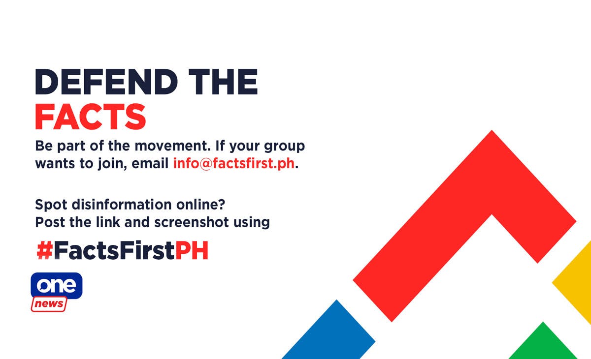 #FactsFirstPH: OneNews.PH Joins More Than 100 Organizations To Fight Disinformation Ahead Of 2022 Polls