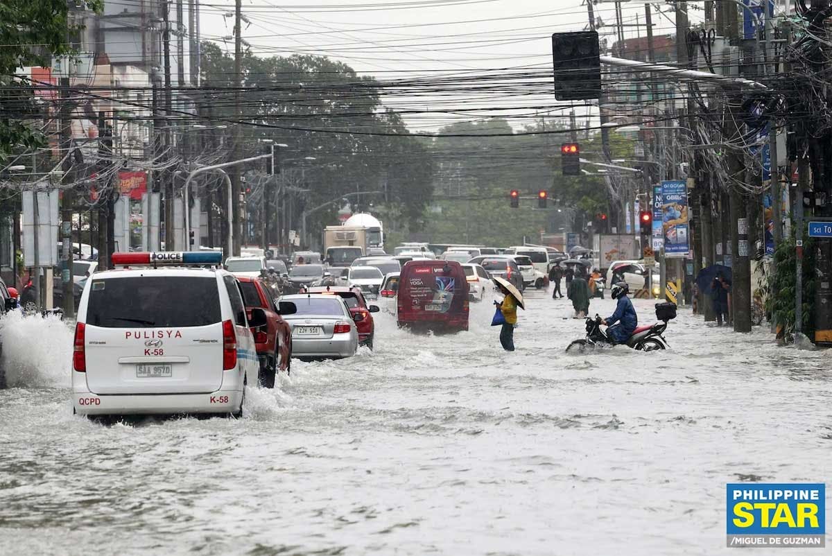 Metro Manila Inundated As Monsoon Rains Persist