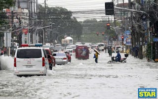 Metro Manila Inundated As Monsoon Rains Persist