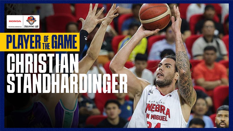PBA Player of the Game Highlights: Christian Standhardinger flirts with triple-double as Ginebra downs Converge