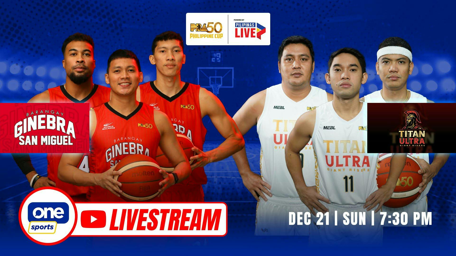 PBA LIVESTREAM: Ginebra Gin Kings vs Titan Ultra Giant Risers | Philippine Cup