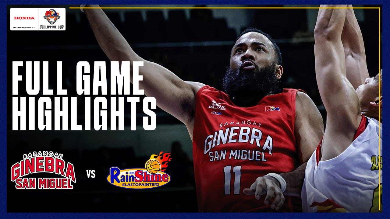 PBA Game Highlights: Ginebra holds off Rain or Shine for winning start