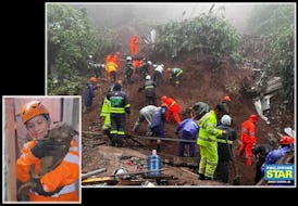 Mother And Child Embracing Among 10 Baguio Landslide Casualties; Three Others, Dog Rescued