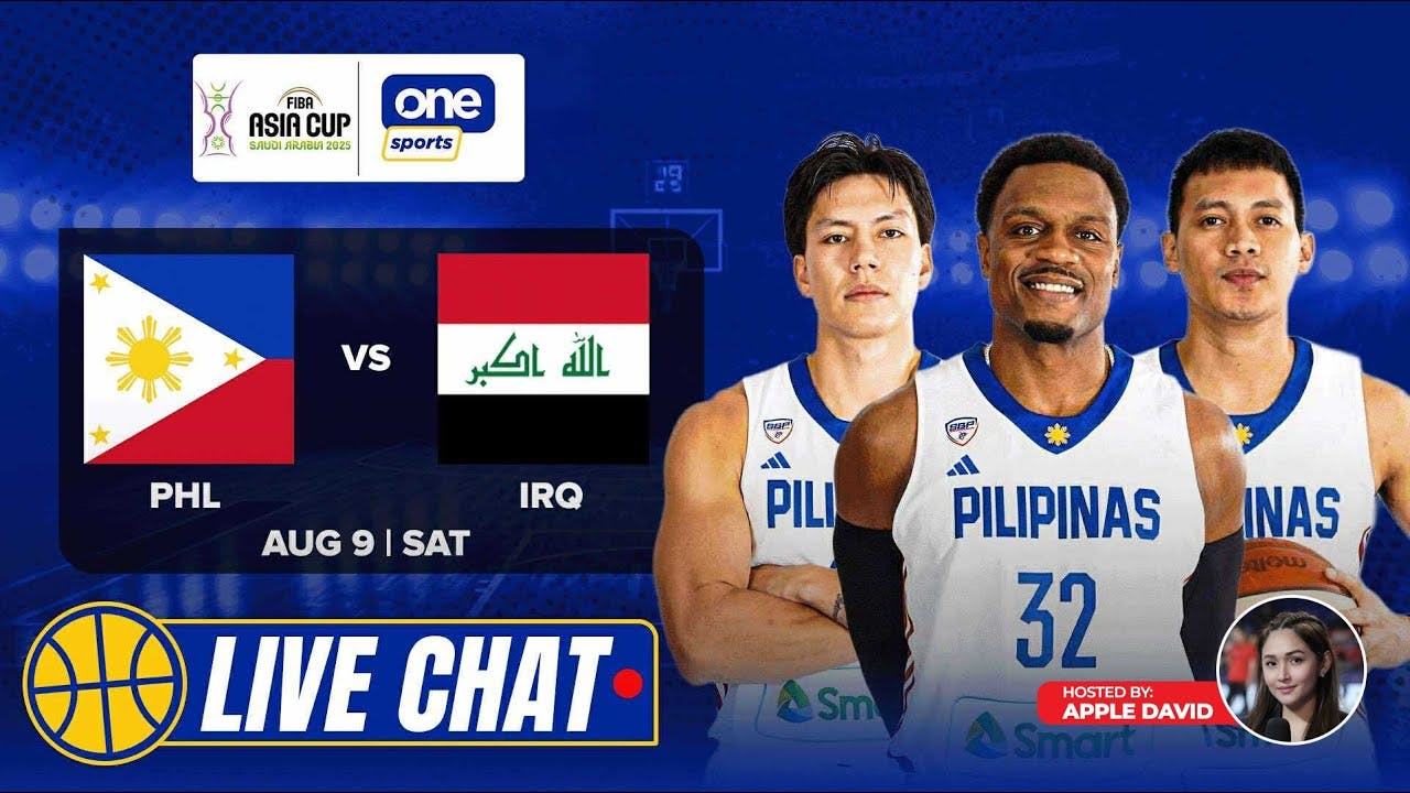 LIVE CHAT: Gilas Pilipinas vs Iraq | FIBA Asia Cup 2025