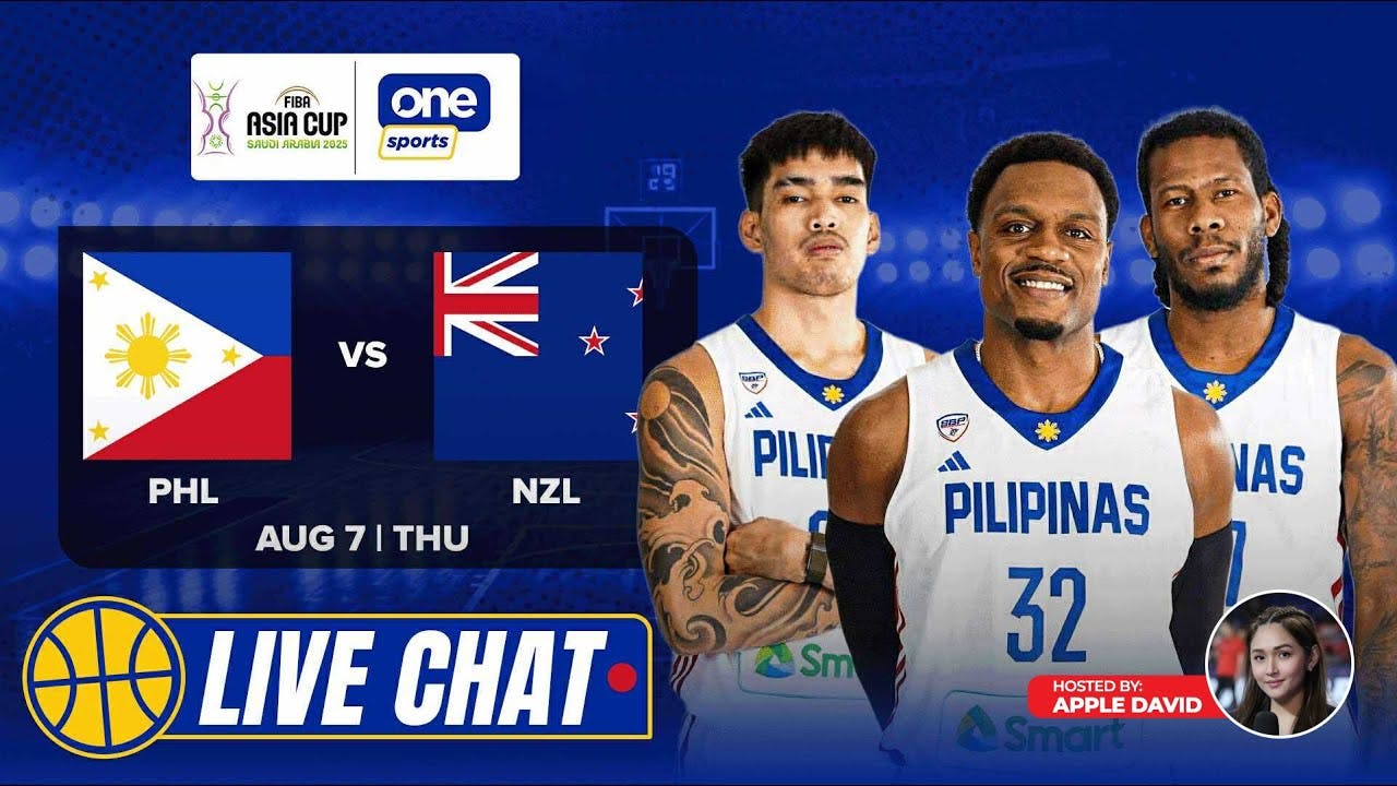 LIVE CHAT: Gilas Pilipinas vs New Zealand | FIBA Asia Cup 2025