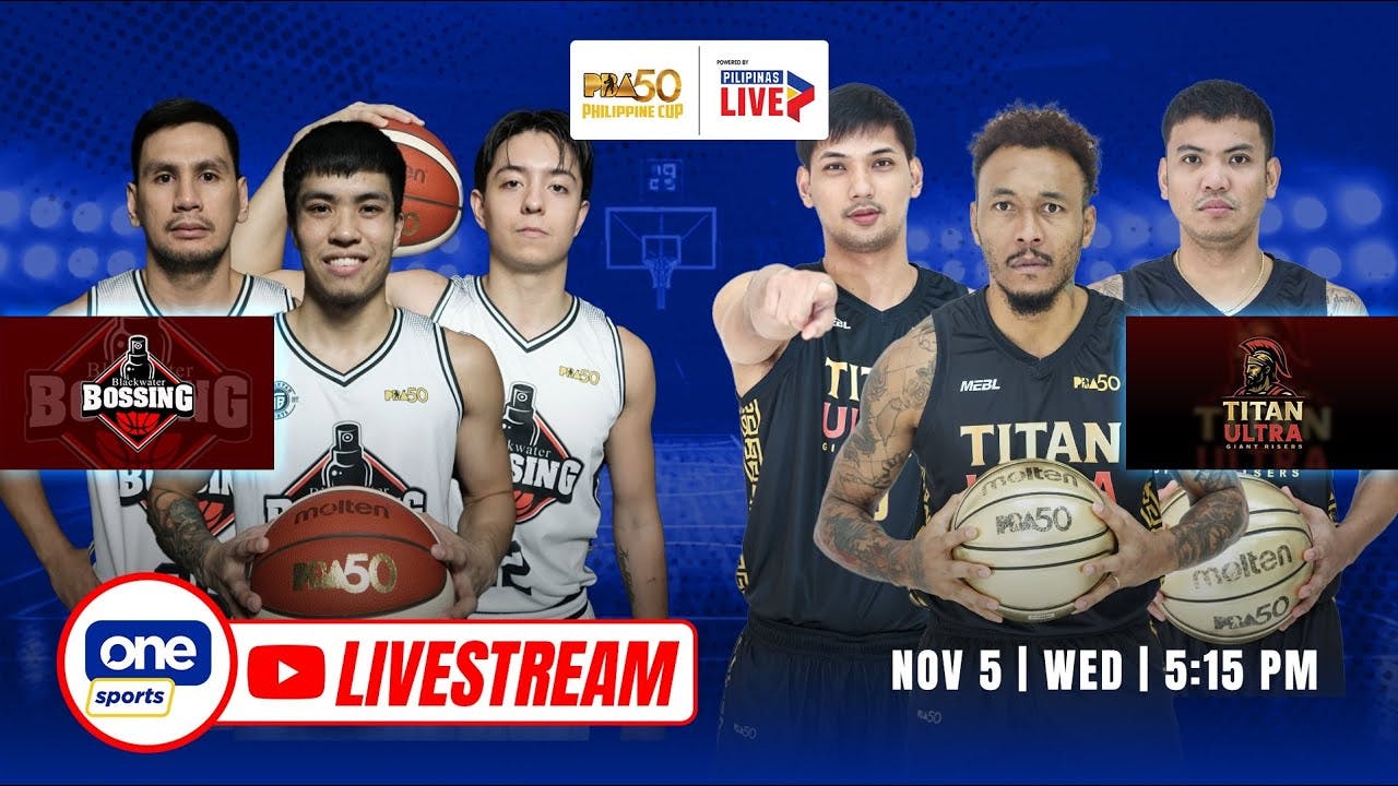 PBA LIVESTREAM: Blackwater Bossing vs Titan Ultra Giant Risers ...