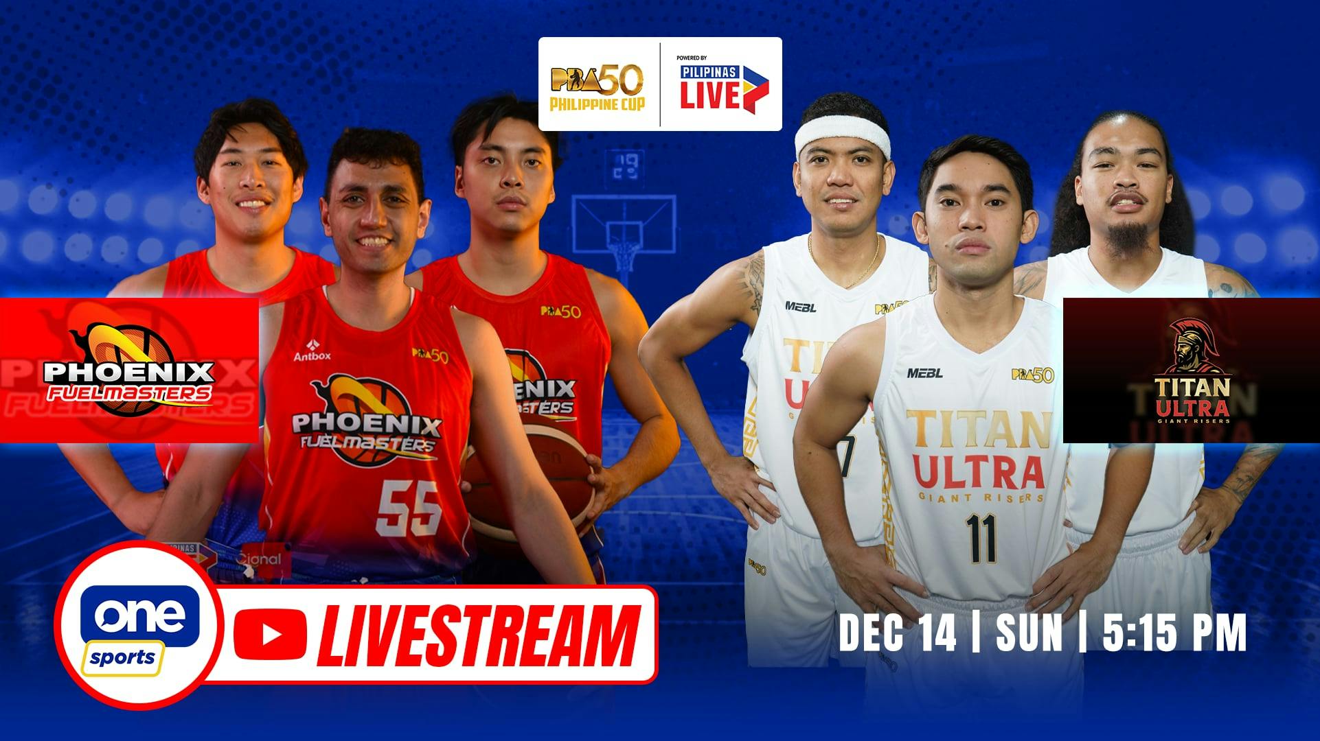 PBA LIVESTREAM: Phoenix Fuel Masters vs Titan Ultra Giant Risers | Philippine Cup
