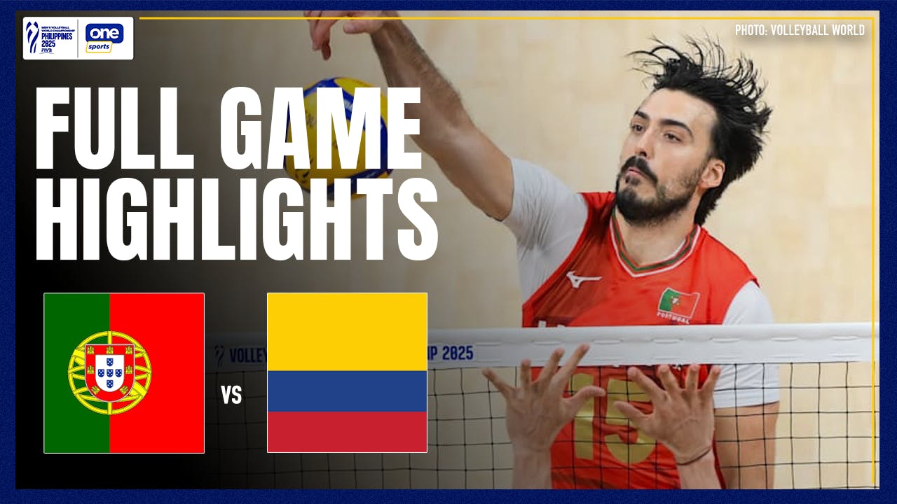 Portugal recovers from two sets down to beat Colombia | FIVB Highlights