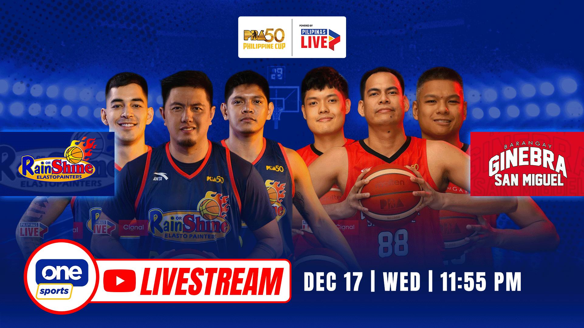 PBA LIVESTREAM: Rain or Shine Elasto Painters vs Ginebra Gin Kings | Philippine Cup