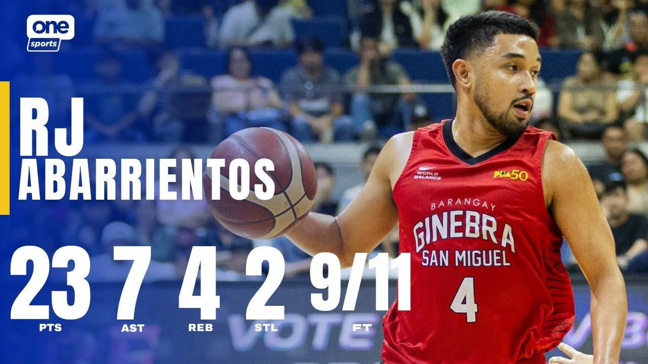 RJ Abarrientos shines as Ginebra draws first blood vs San Miguel in semifinals | PBA Highlights