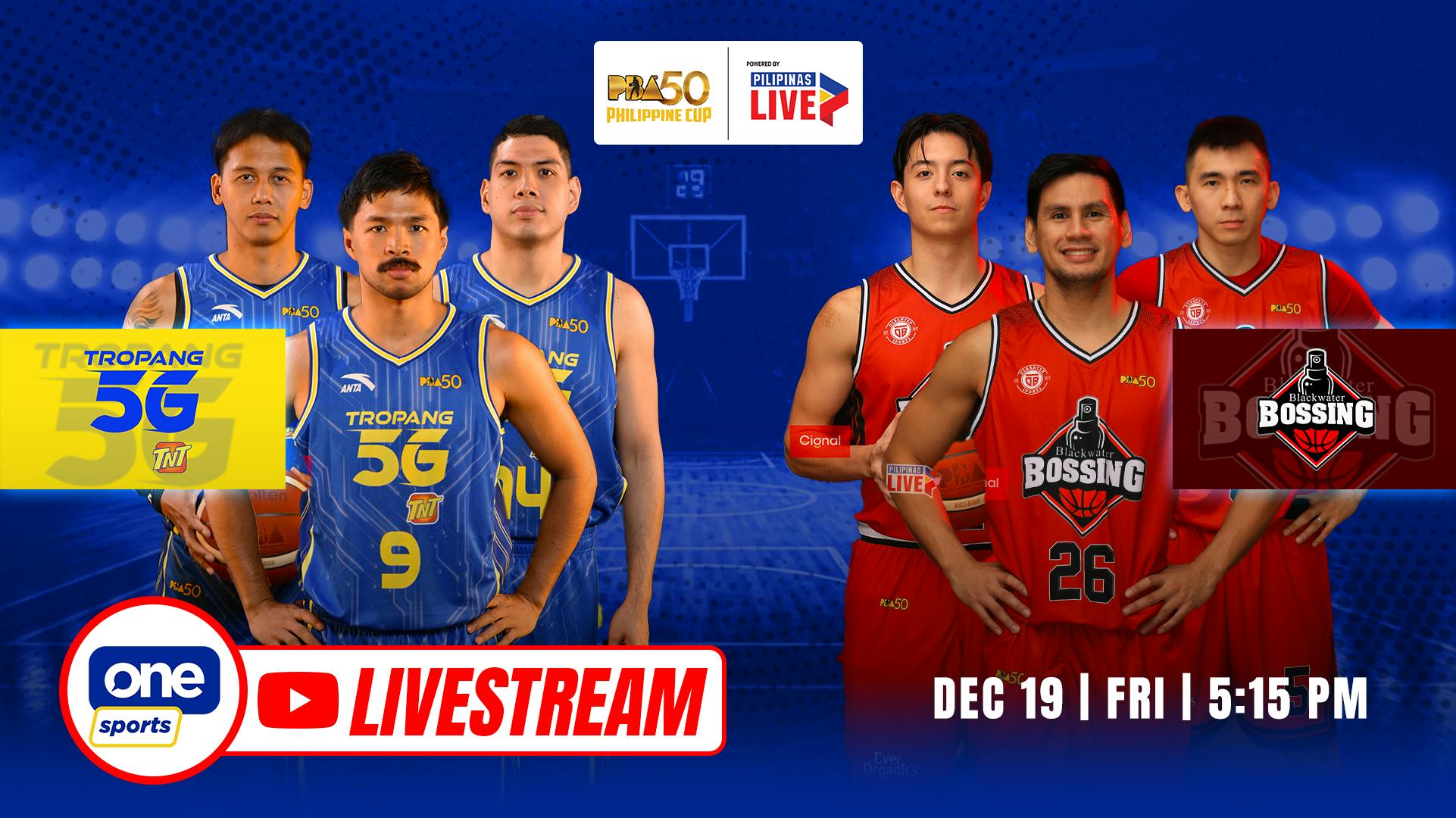 PBA LIVESTREAM: TNT Tropang 5G vs Blackwater Bossing | Philippine Cup