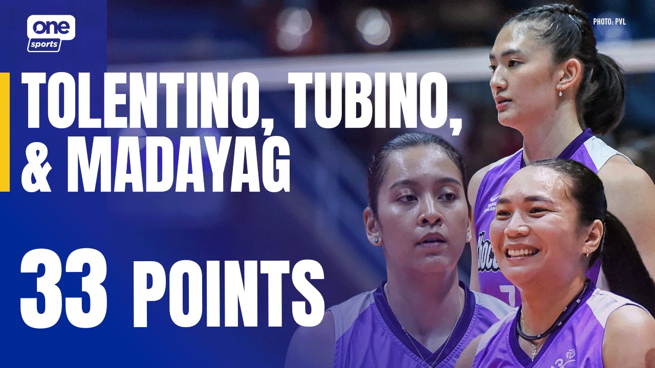 Madayag, Tolentino, Tubino unite for 33 points in Choco Mucho